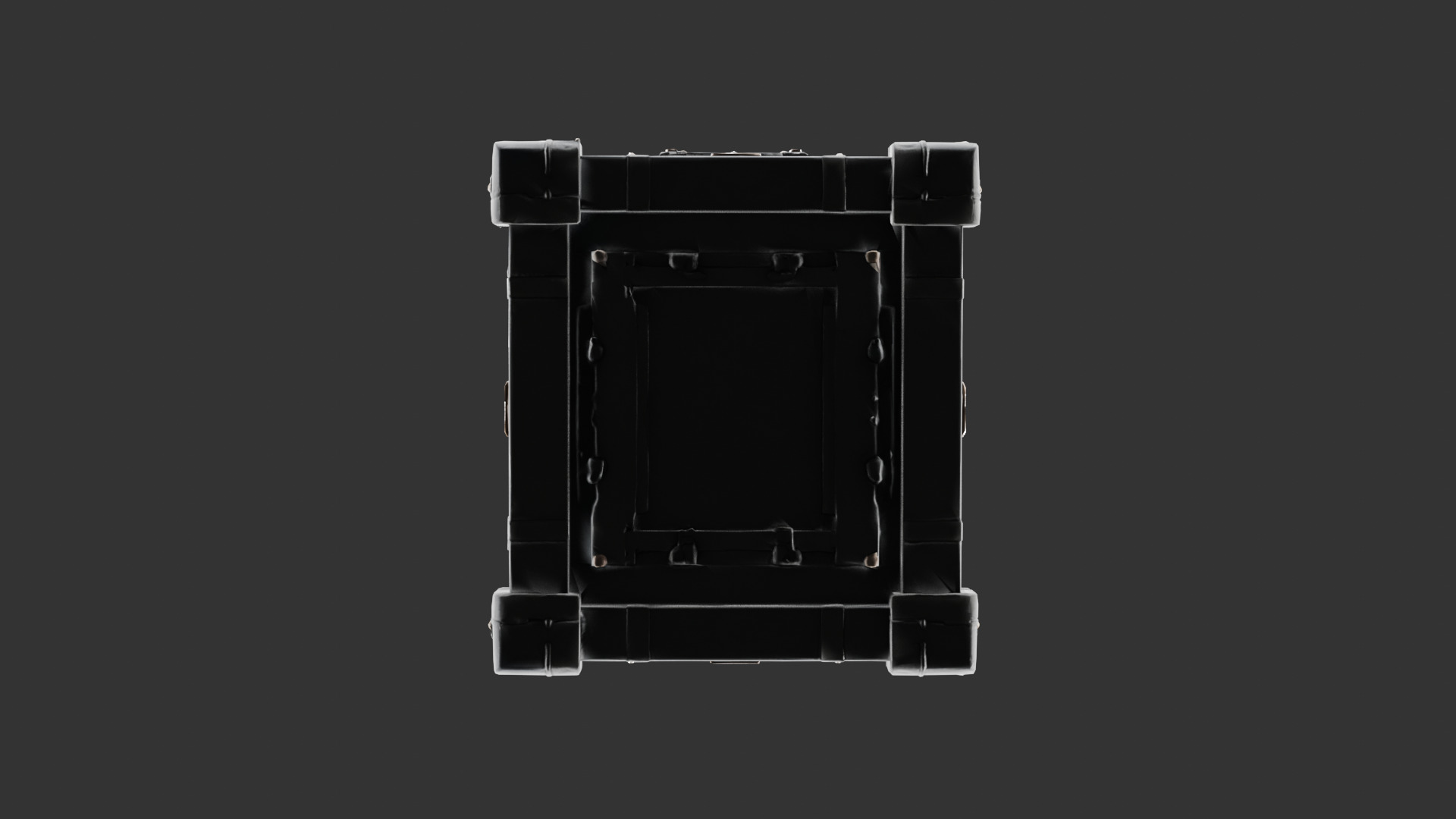 Sci Fi Crate with Reinforced Corners Low-poly 3D model_19