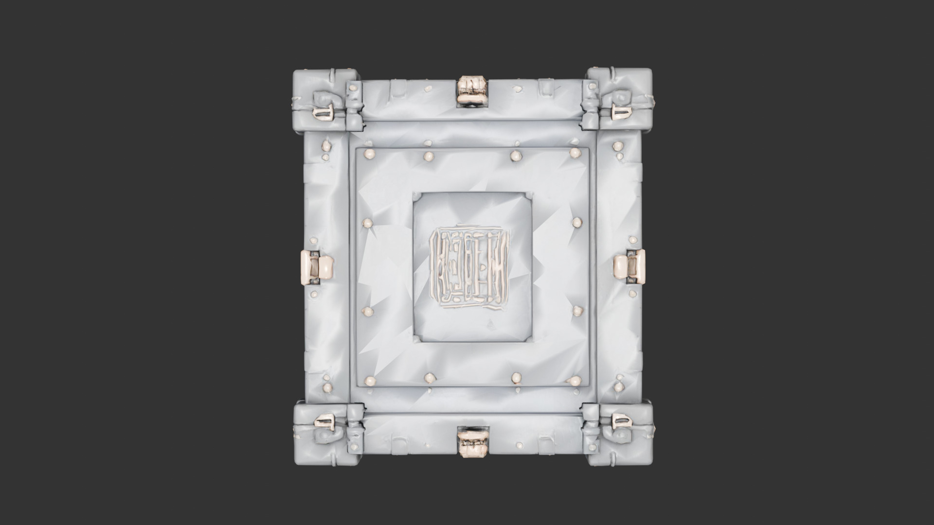 Sci Fi Crate with Reinforced Corners Low-poly 3D model_20