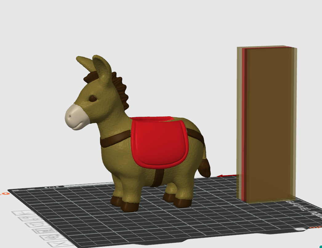 donkey shaped cactus planter 3D print model_3