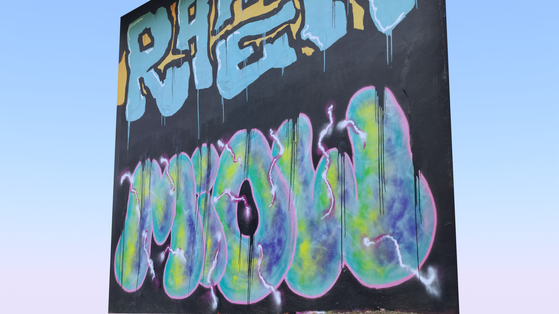 Graffiti wall X 3D model_3