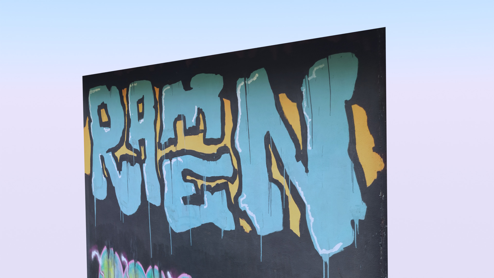 Graffiti wall X 3D model_5
