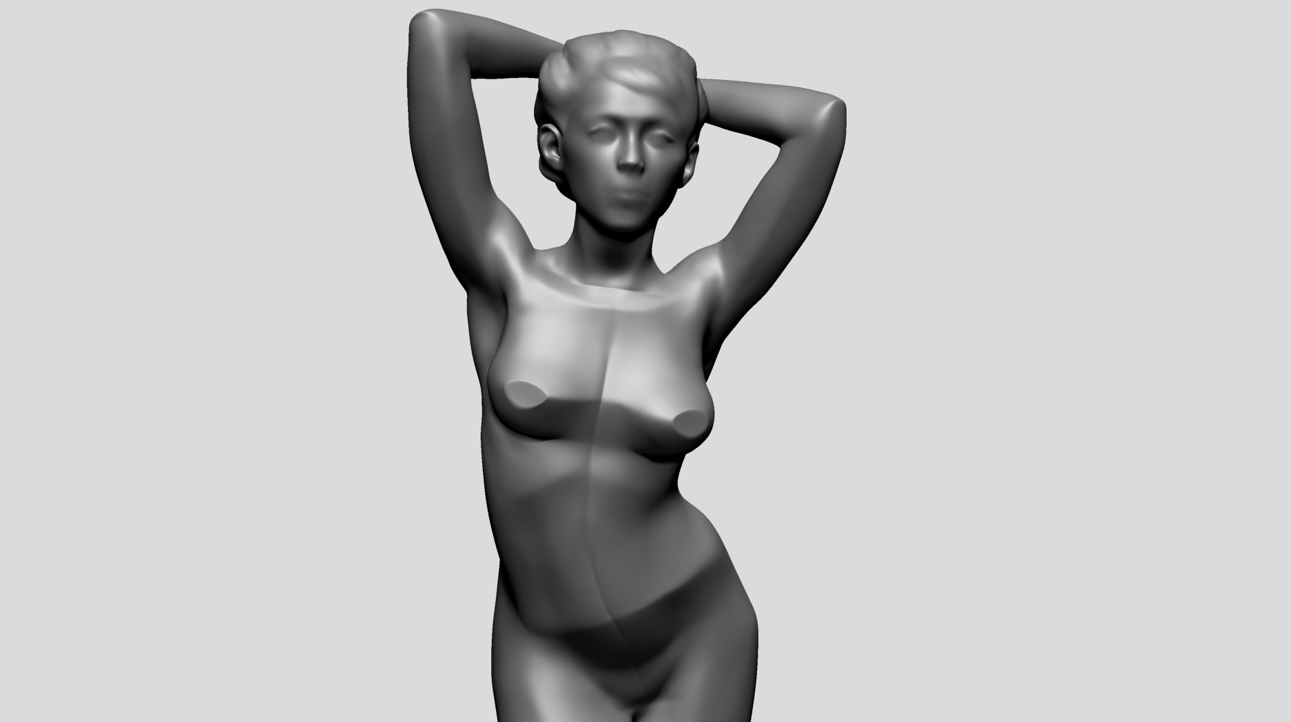 Female Pose E 3D model_9