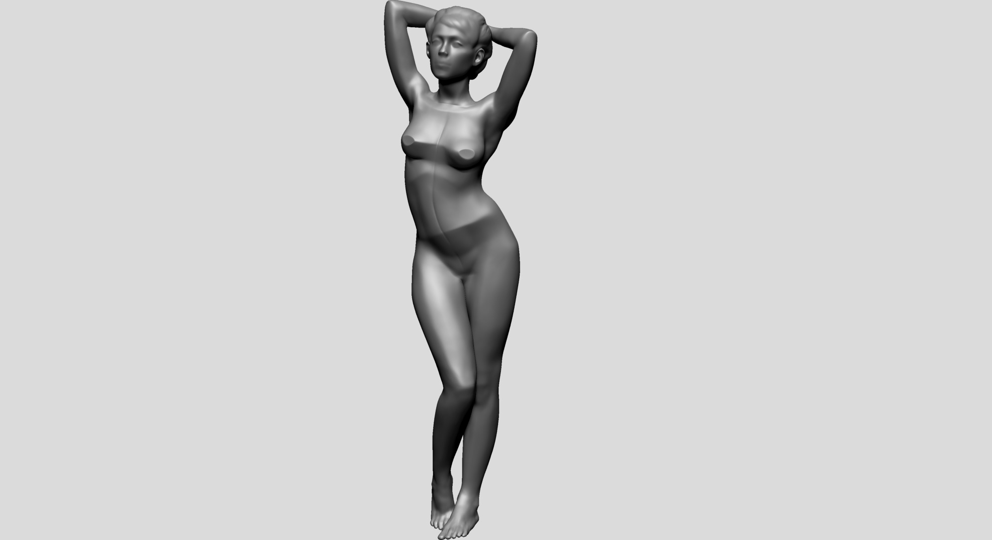 Female Pose E 3D model_7