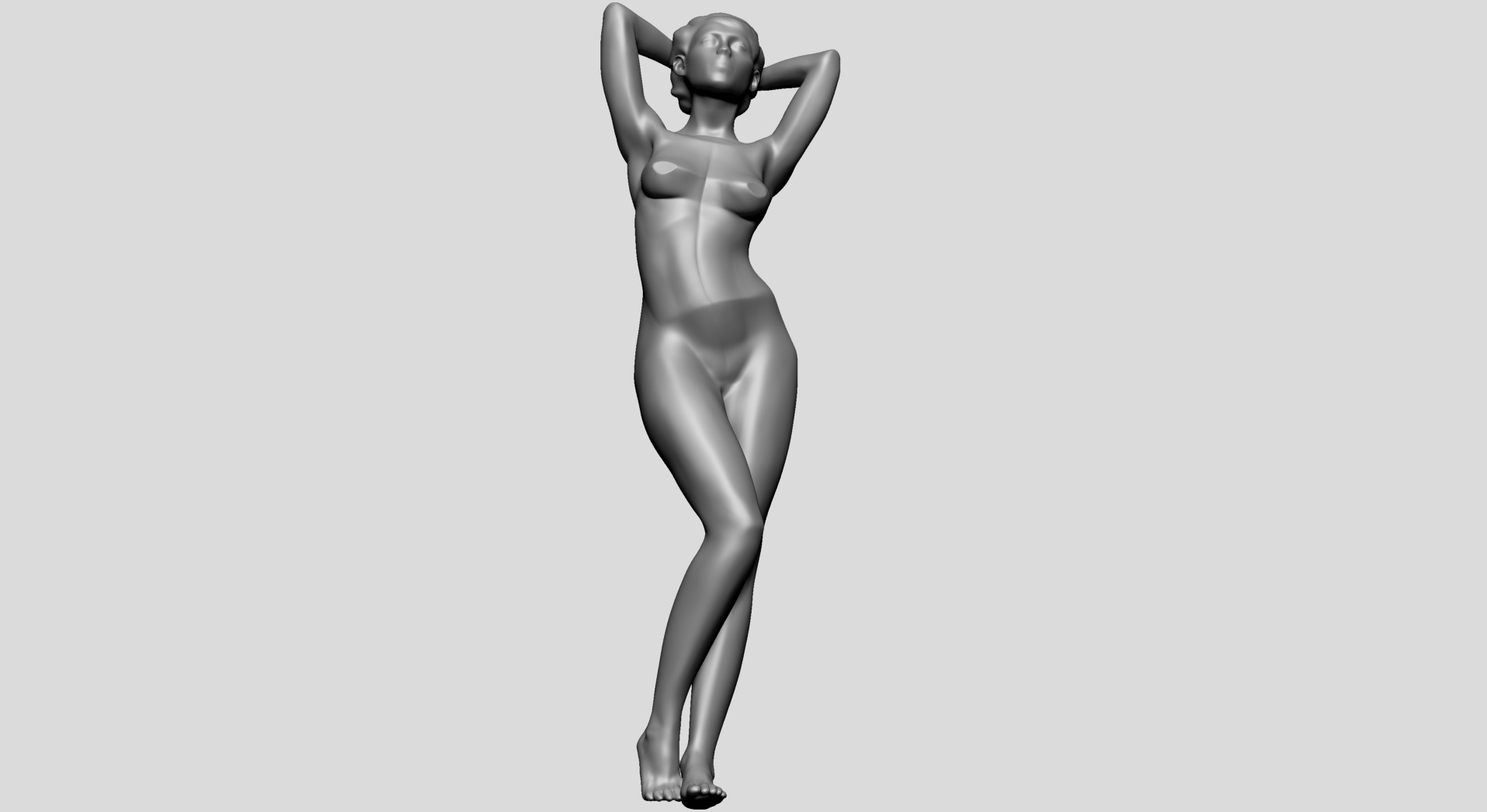 Female Pose E 3D model_8