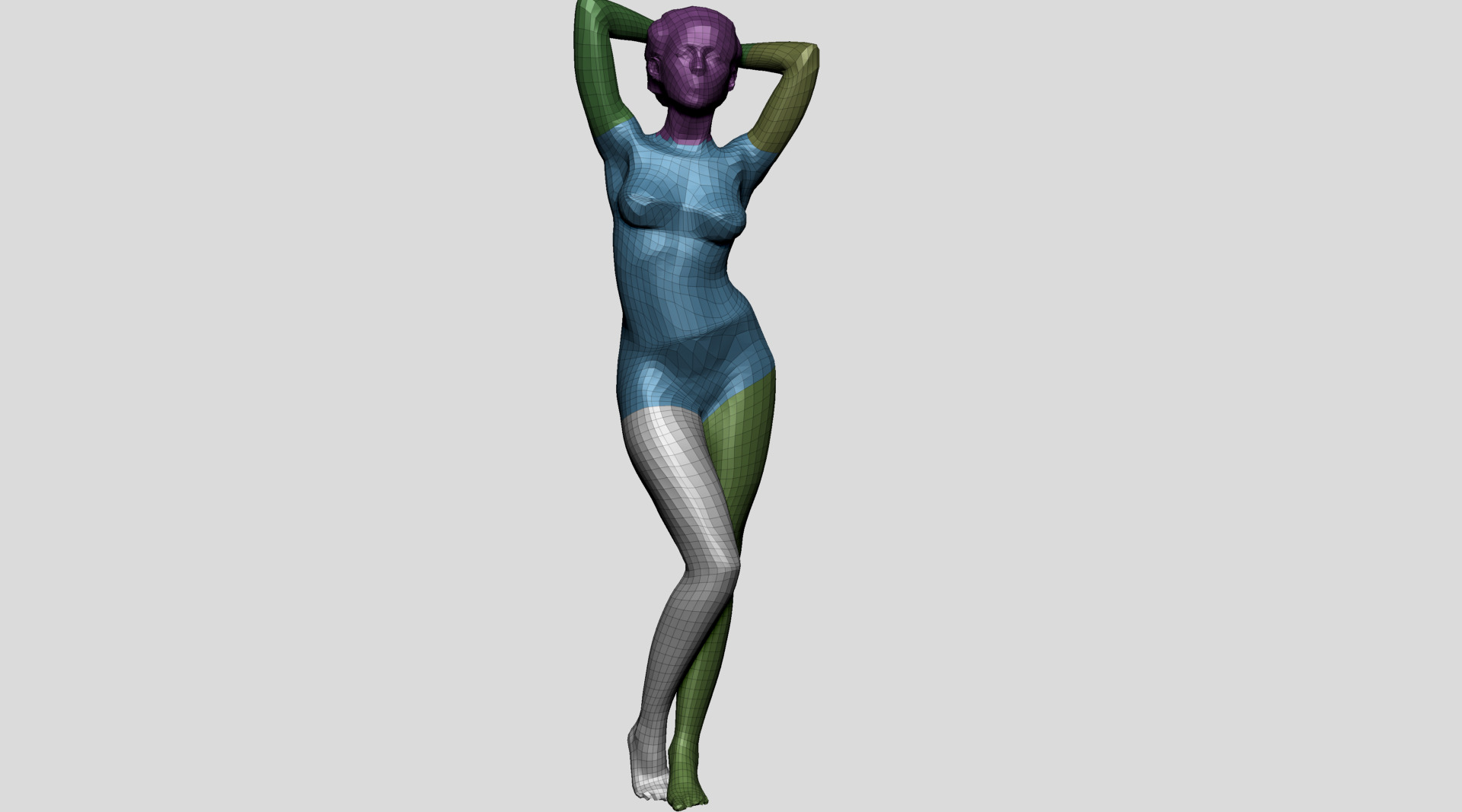 Female Pose E 3D model_11