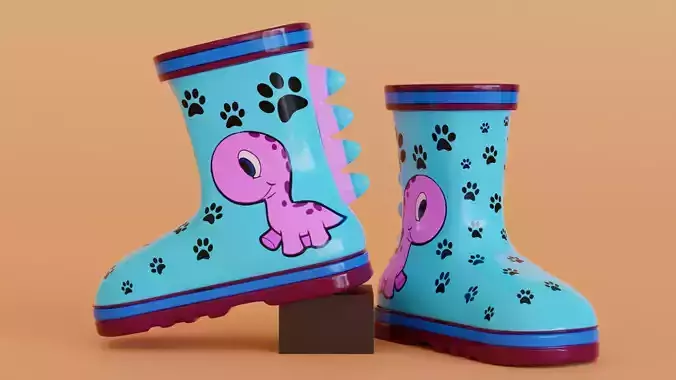 3D Stylized Cartoon Shoes