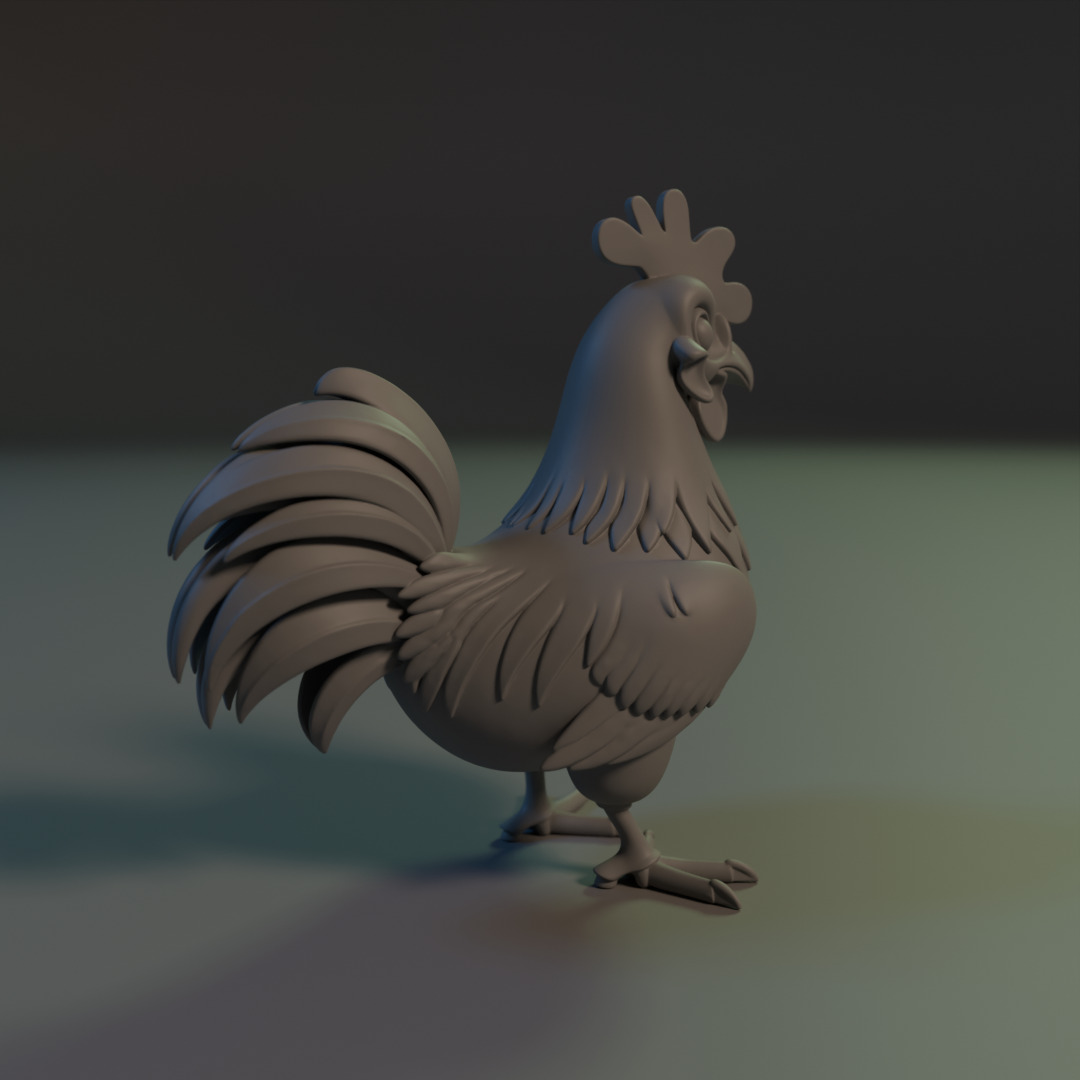 Titan Rooster 3D print model_12