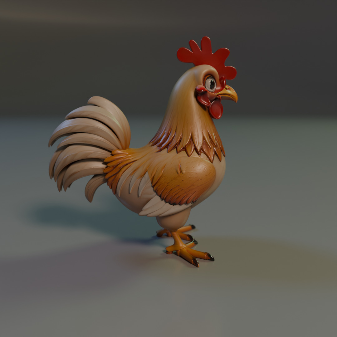 Titan Rooster 3D print model_7