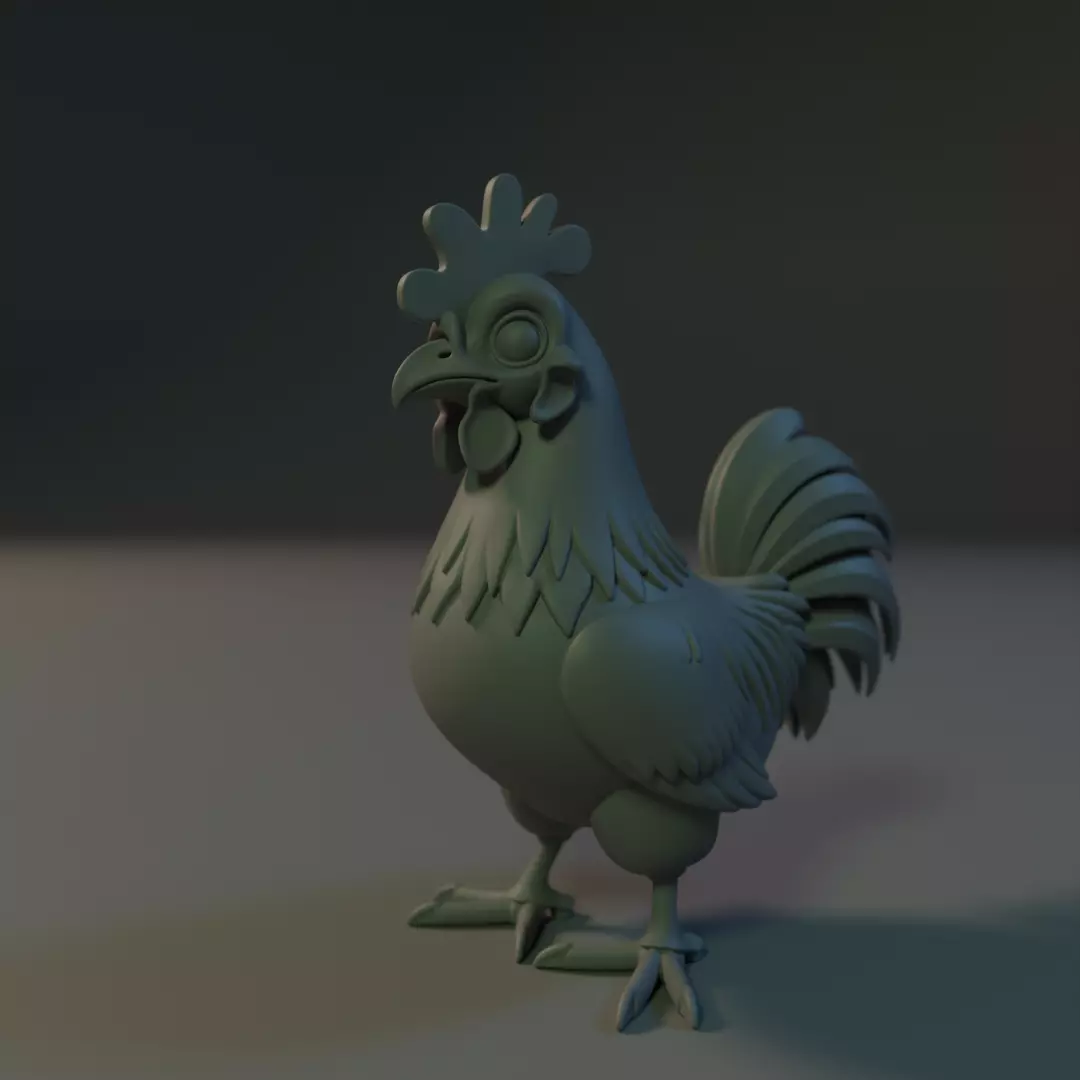 Titan Rooster 3D print model_0
