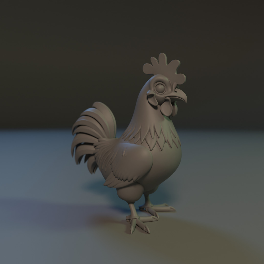 Titan Rooster 3D print model_4