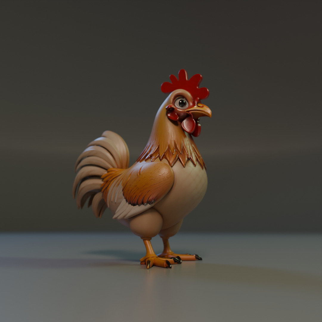 Titan Rooster 3D print model_18