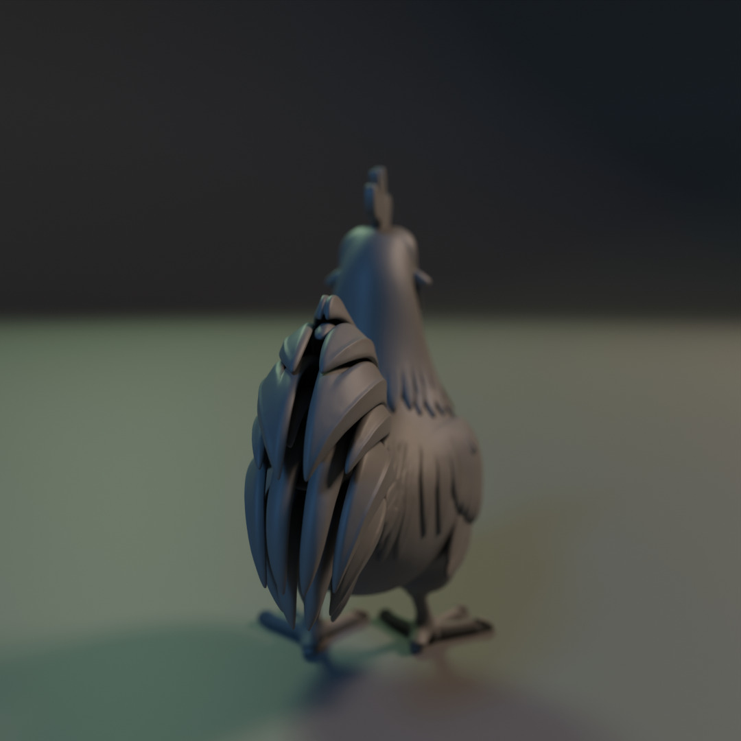 Titan Rooster 3D print model_3