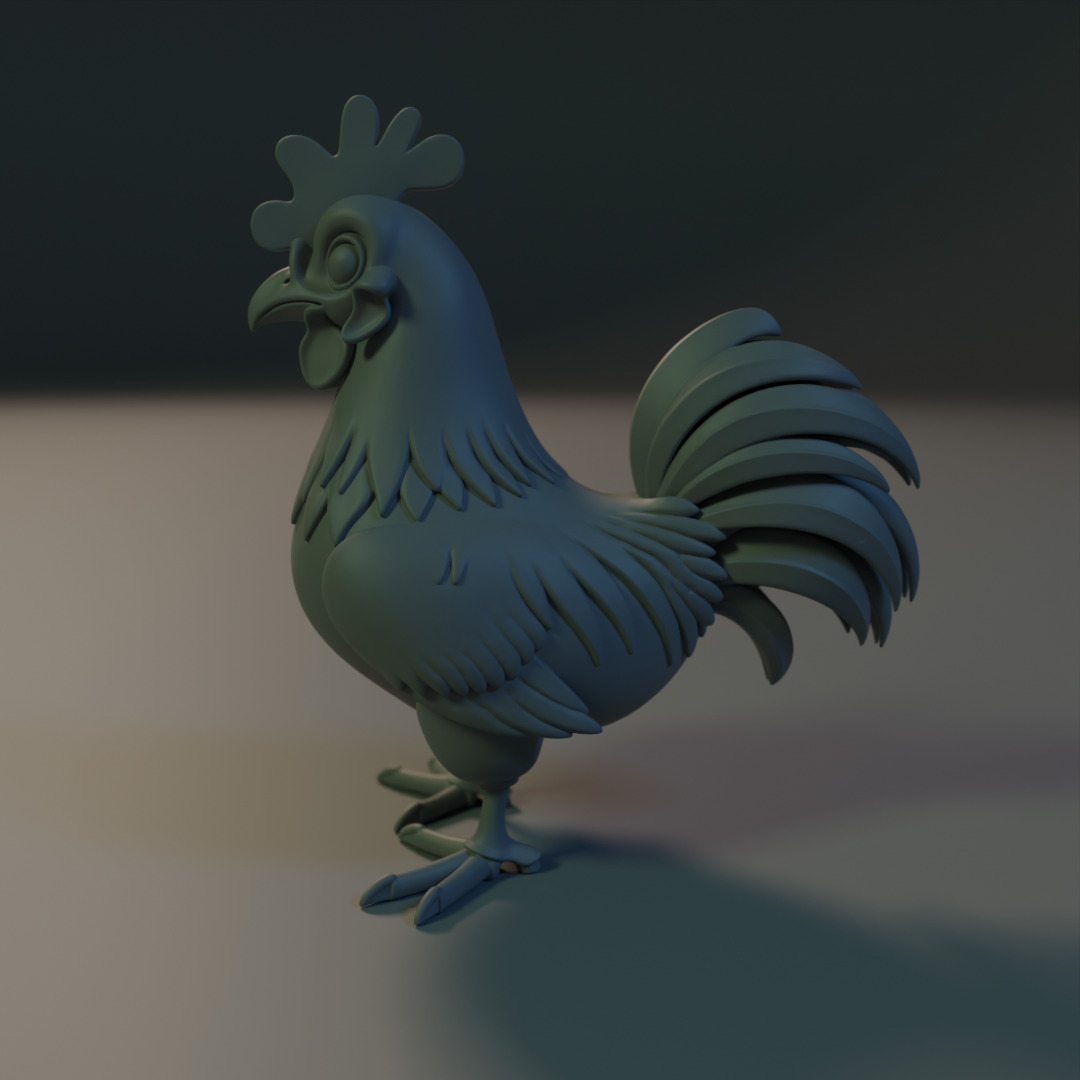 Titan Rooster 3D print model_9