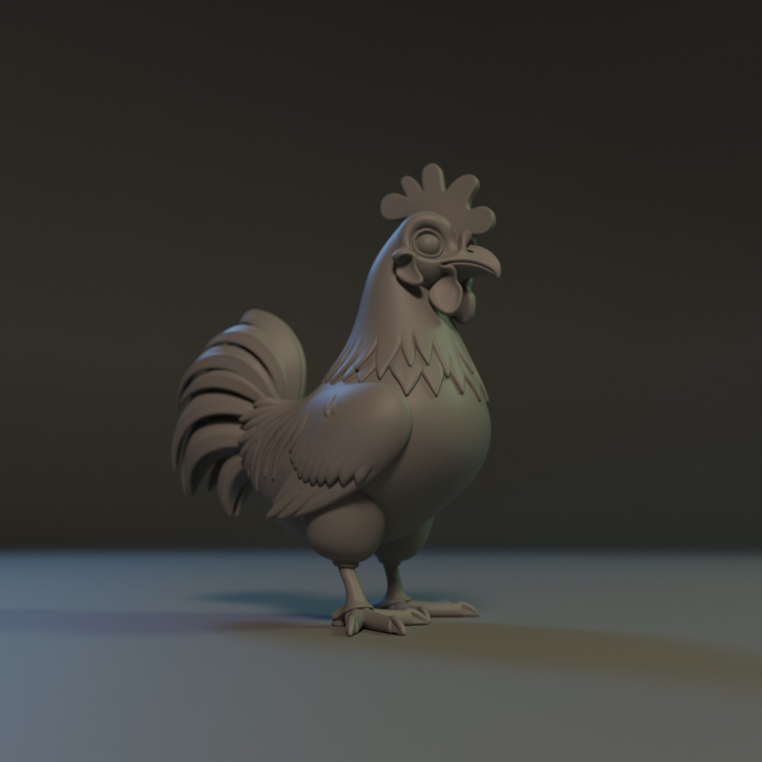 Titan Rooster 3D print model_5