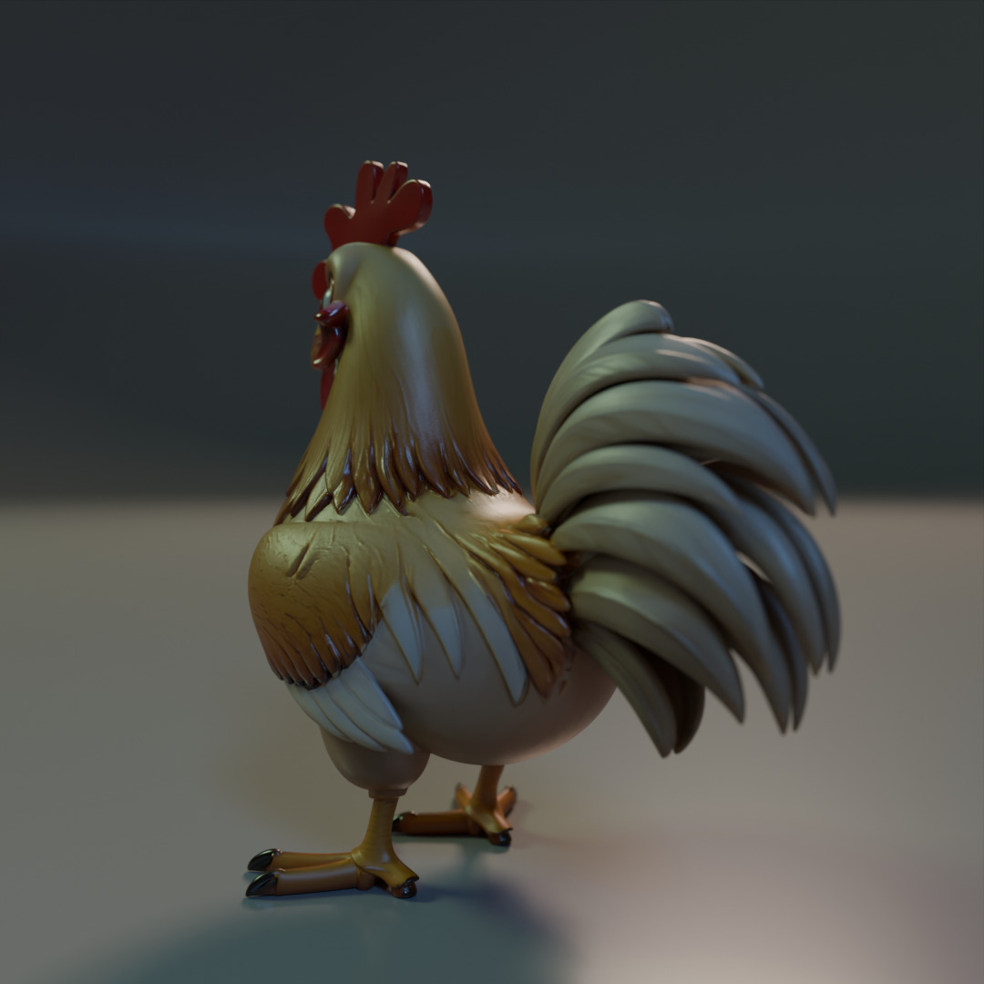 Titan Rooster 3D print model_14