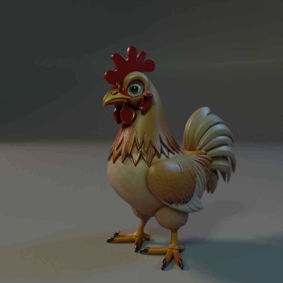 Titan Rooster 3D print model_10