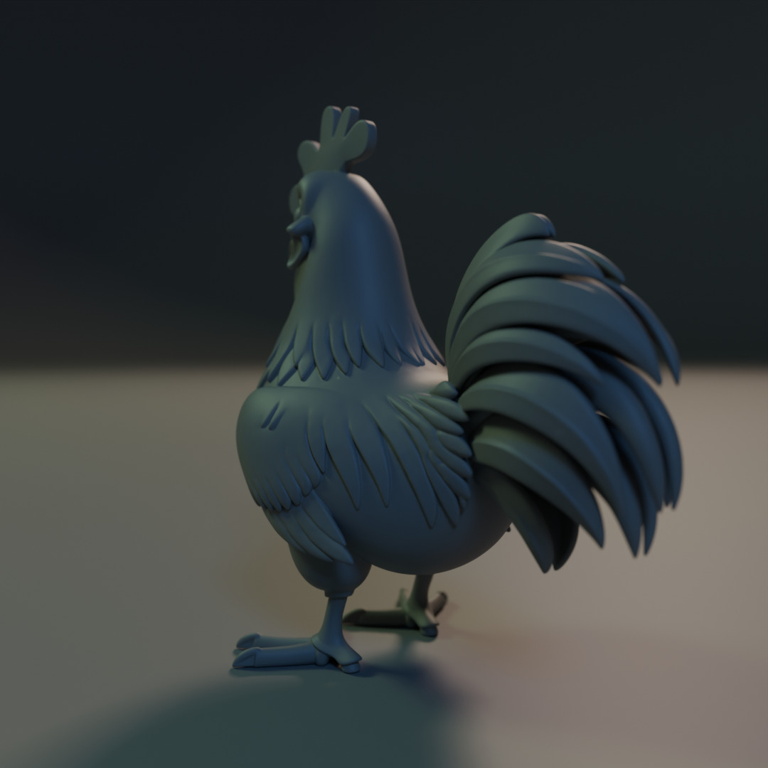 Titan Rooster 3D print model_8
