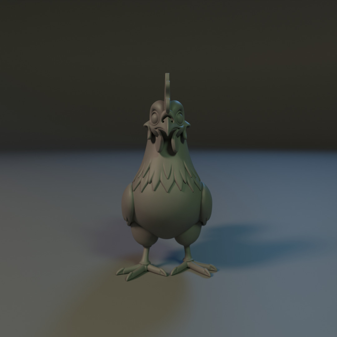 Titan Rooster 3D print model_2