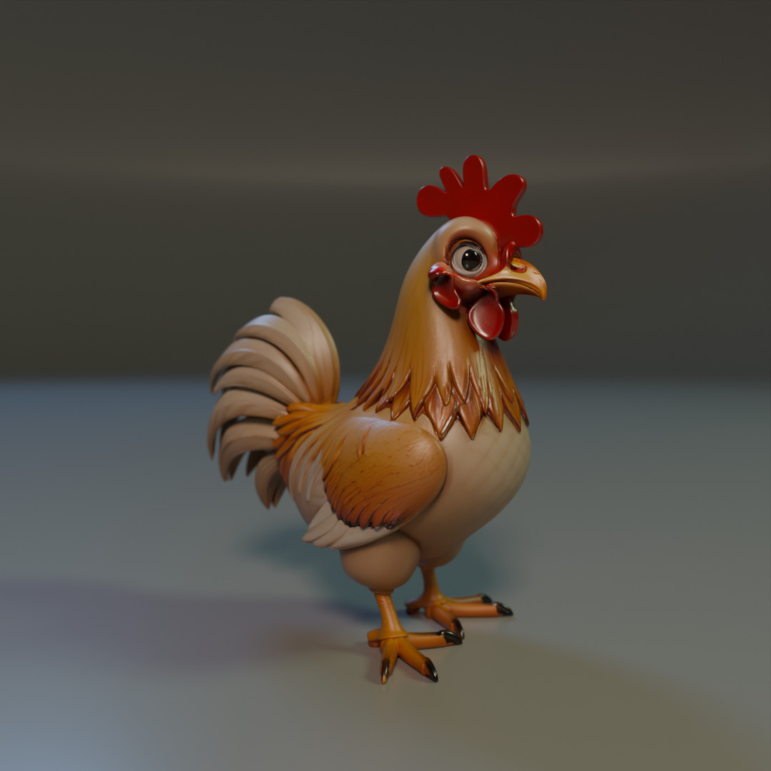 Titan Rooster 3D print model_15