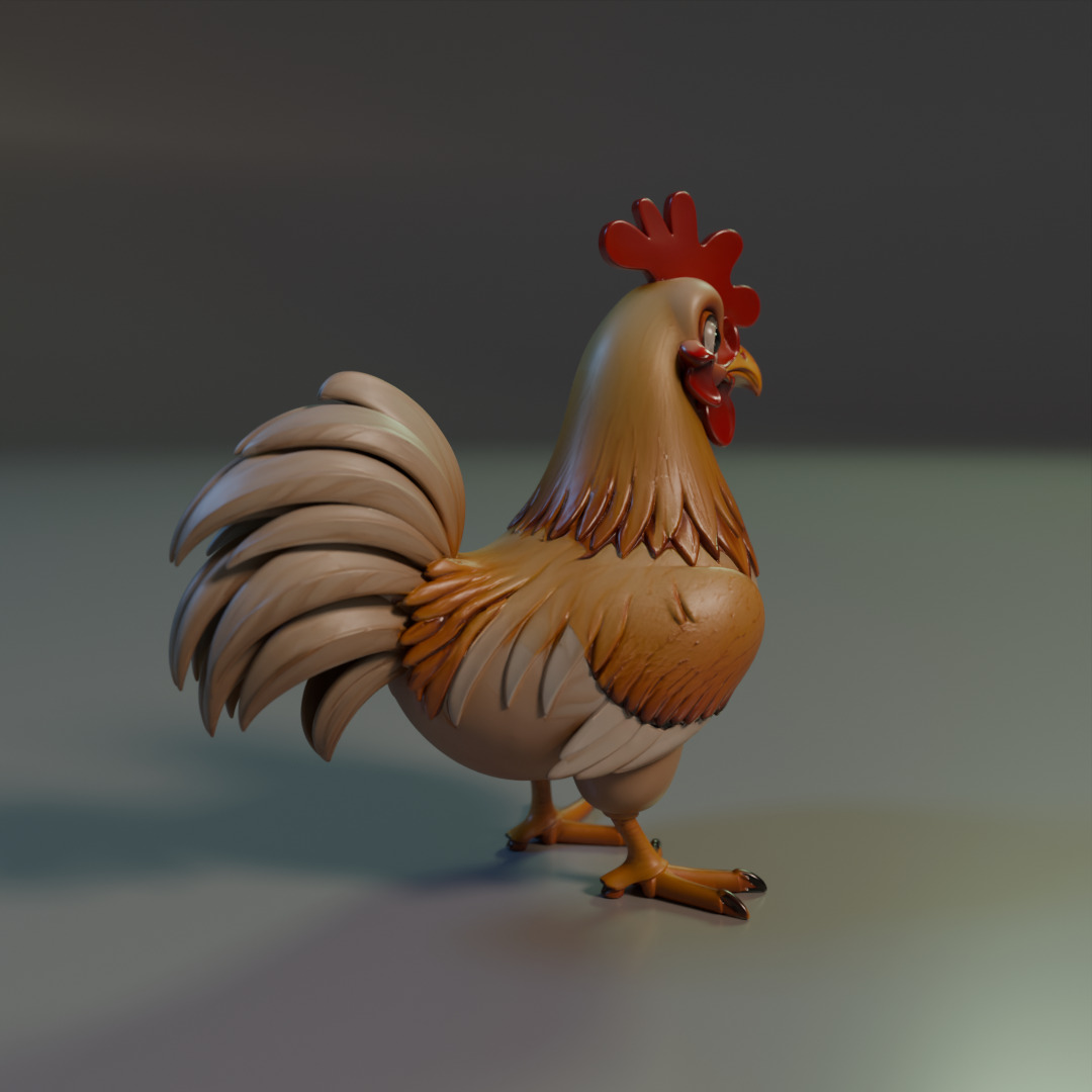 Titan Rooster 3D print model_16