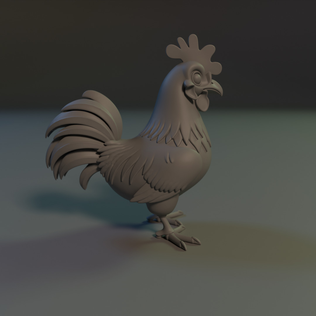 Titan Rooster 3D print model_1