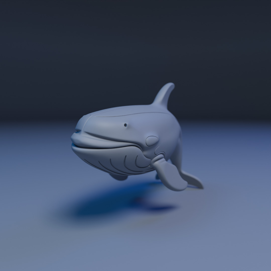 whale 3D print model_1