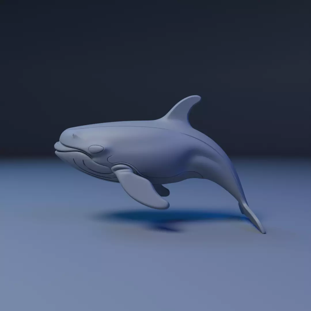 whale 3D print model_0