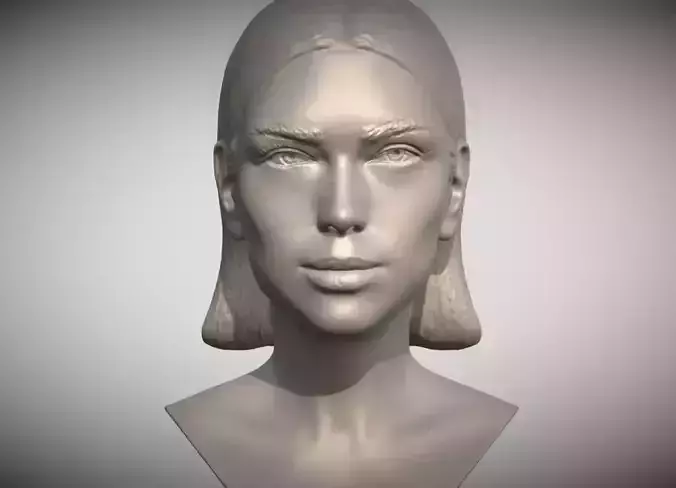 Dua Lipa bust 3D print model