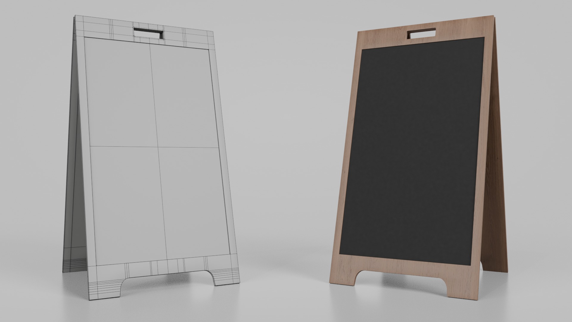 Customizable Event and Promotional Chalkboard Signs 3D Model Collection_23