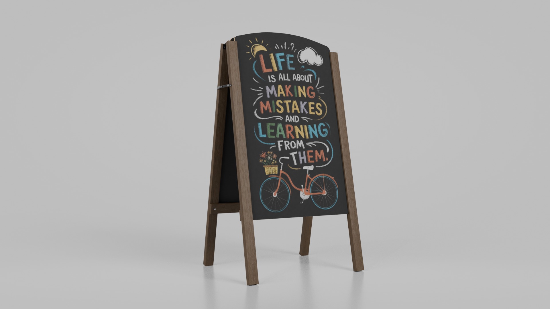 Customizable Artisan Chalkboard Signs 3D Model Collection_13