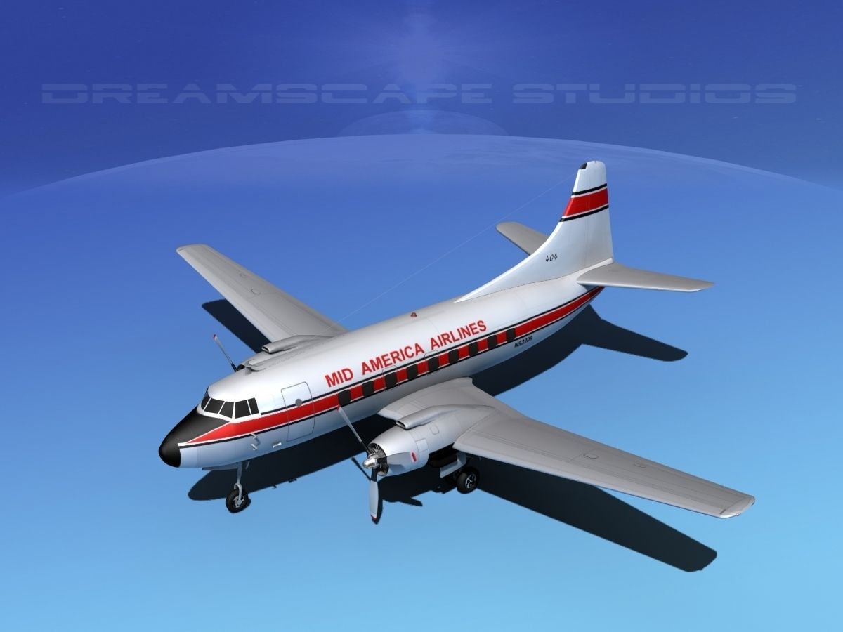 Martin 202 Mid America Regional 3D model_10