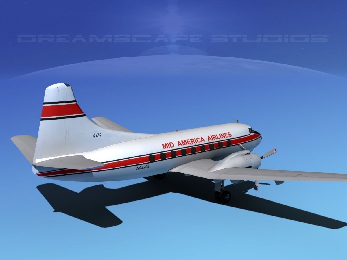 Martin 202 Mid America Regional 3D model_5