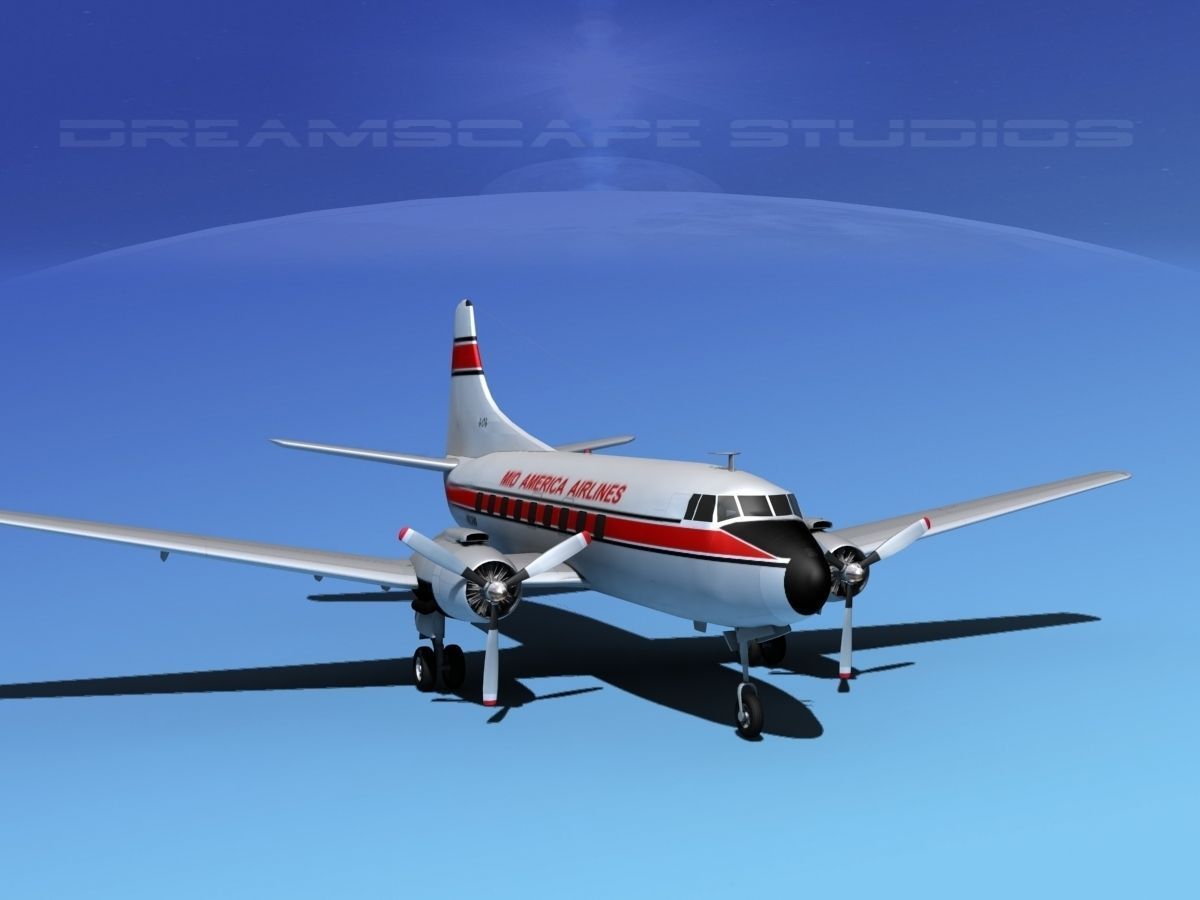 Martin 202 Mid America Regional 3D model_2