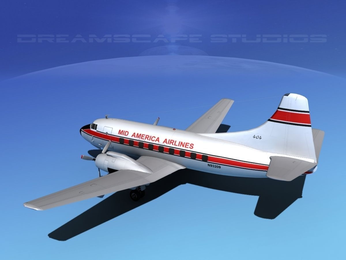 Martin 202 Mid America Regional 3D model_8