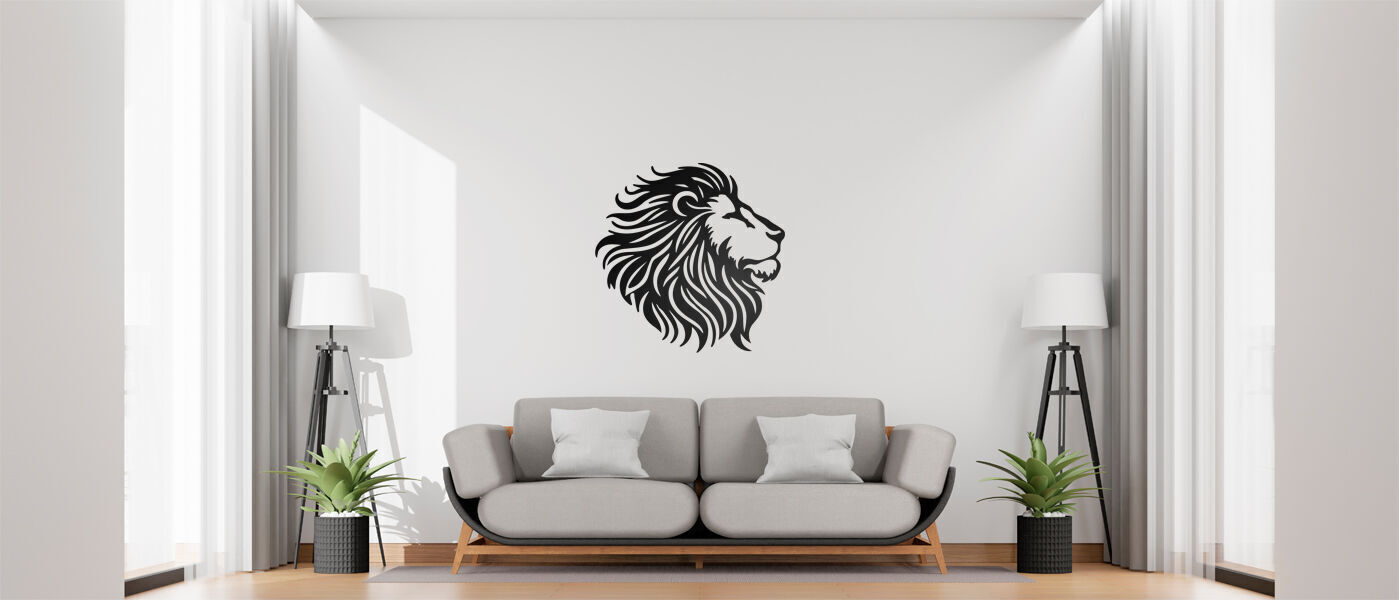 Lion Head Wall Decor 3D print model_3