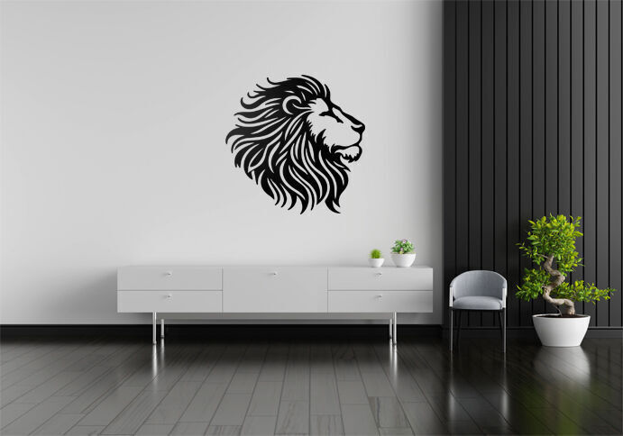 Lion Head Wall Decor 3D print model_7