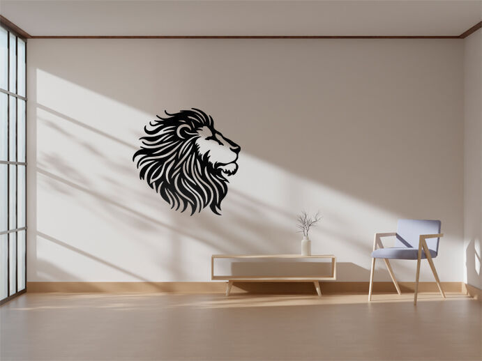 Lion Head Wall Decor 3D print model_6