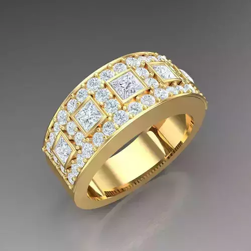 Top Diamond Men Ring STL 3DM 2MR086