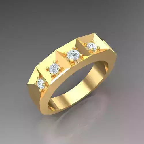 Top Diamond Men Ring STL 3DM 2MR085