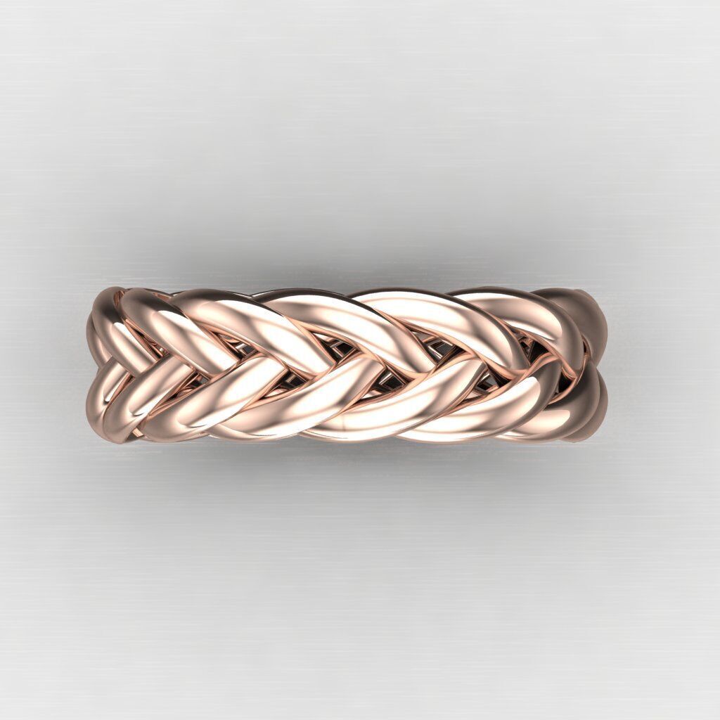 Top Diamond Men Ring STL 3DM 2MR074 3D model_8