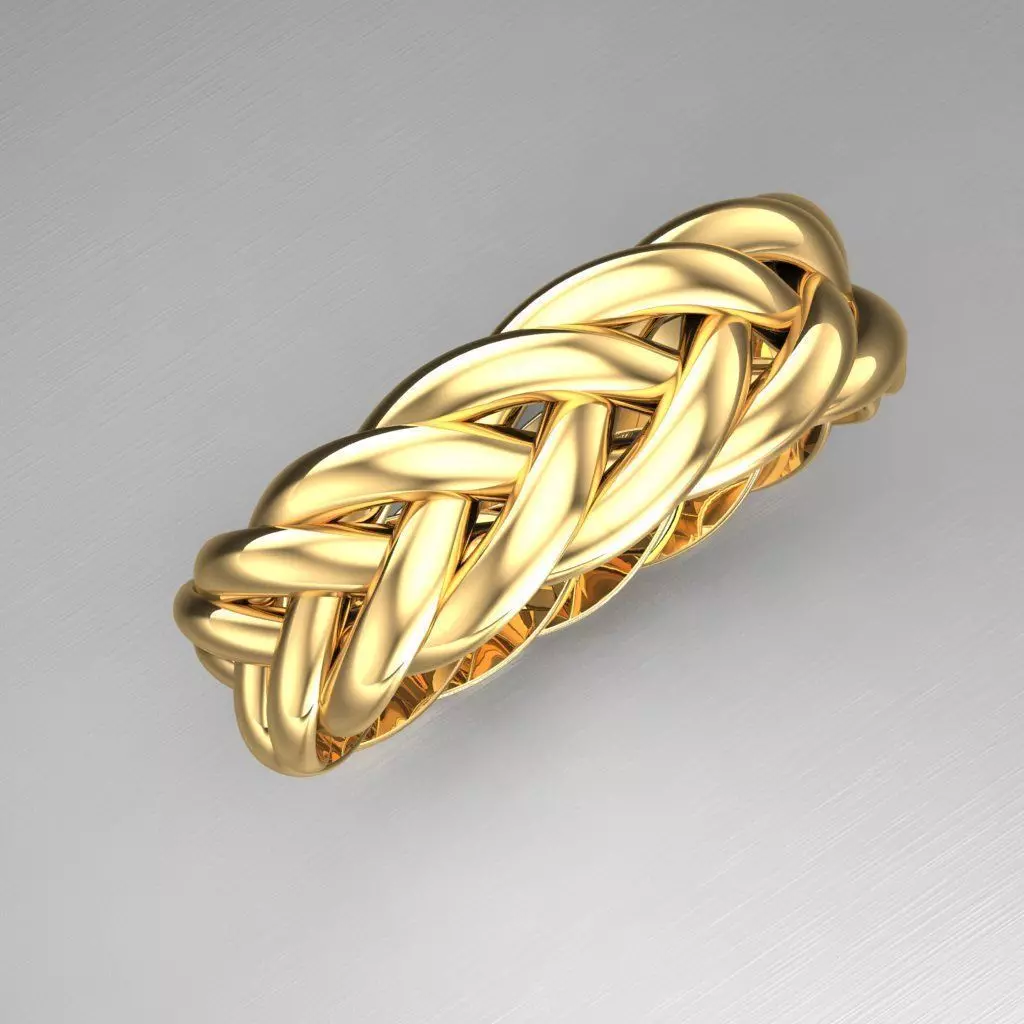 Top Diamond Men Ring STL 3DM 2MR074 3D model_0