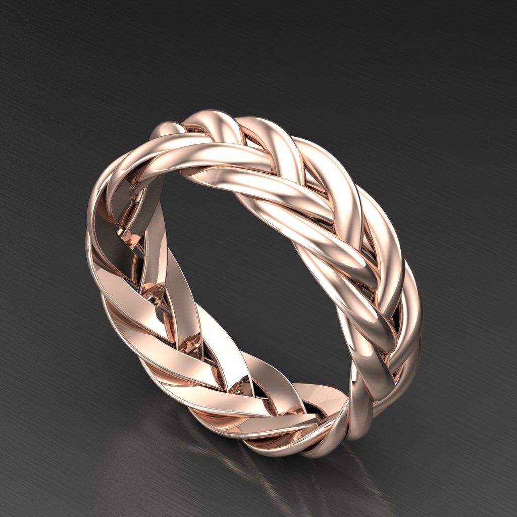 Top Diamond Men Ring STL 3DM 2MR074 3D model_6