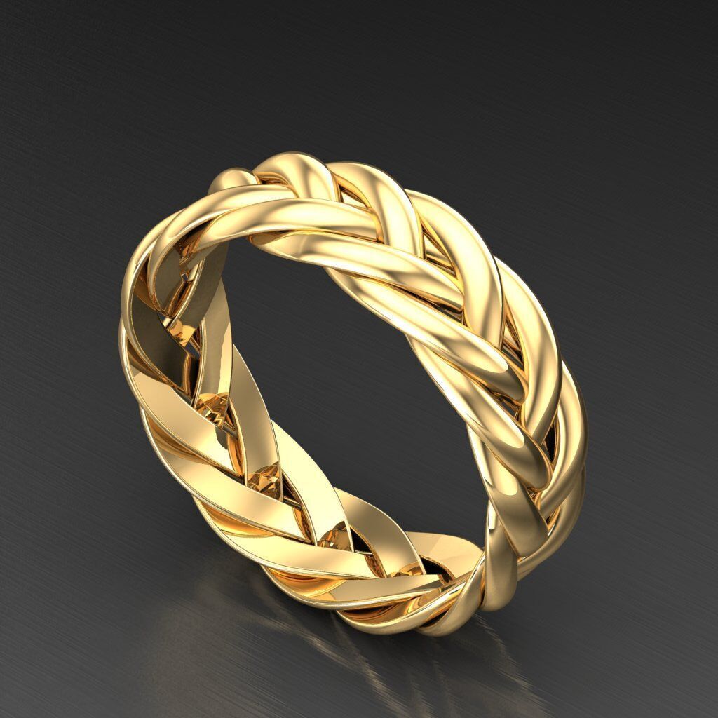 Top Diamond Men Ring STL 3DM 2MR074 3D model_7