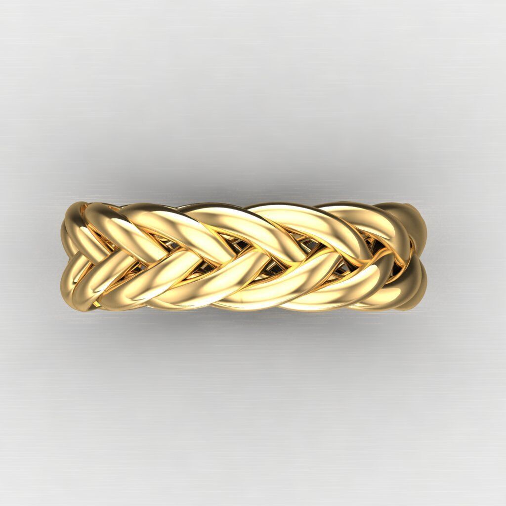 Top Diamond Men Ring STL 3DM 2MR074 3D model_9