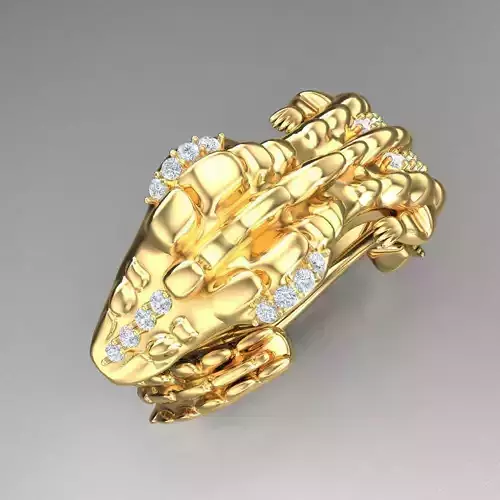 Top Diamond Men Ring STL 3DM 2MR068