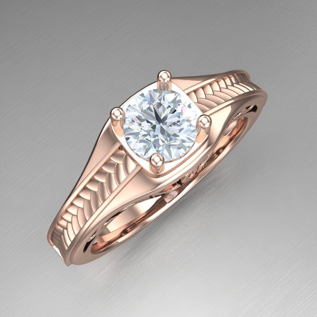 Top Diamond Men Ring STL 3DM 2MR065 3D model_11