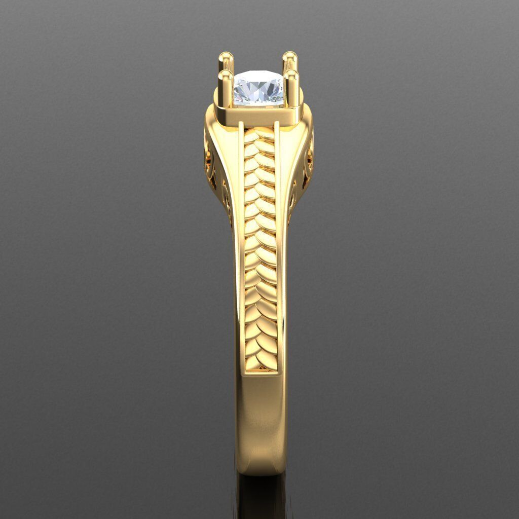 Top Diamond Men Ring STL 3DM 2MR065 3D model_13