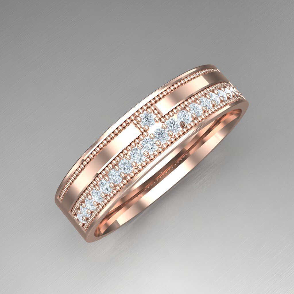 Top Diamond Men Ring STL 3DM 2MR060 3D model_11