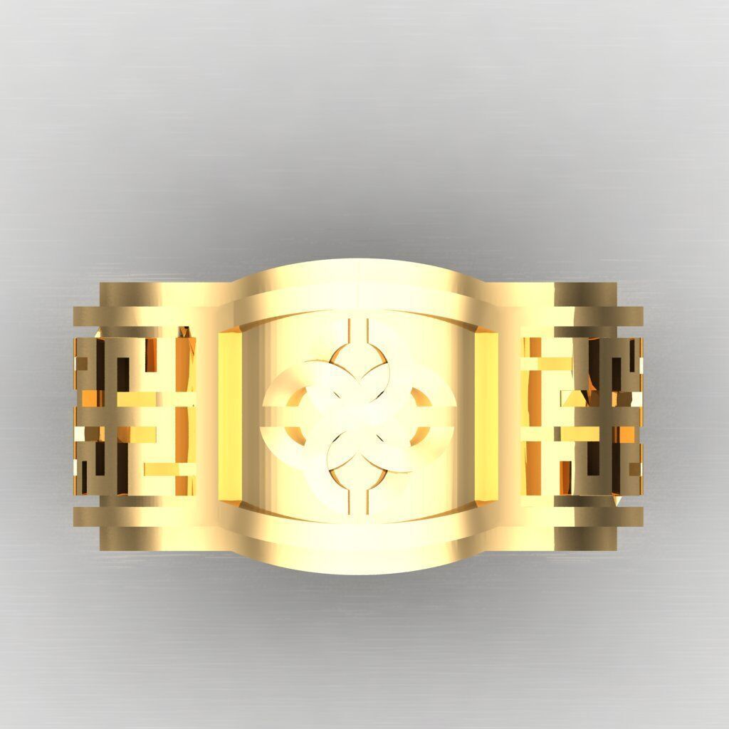 Top Diamond Men Ring STL 3DM 2MR059 3D model_9