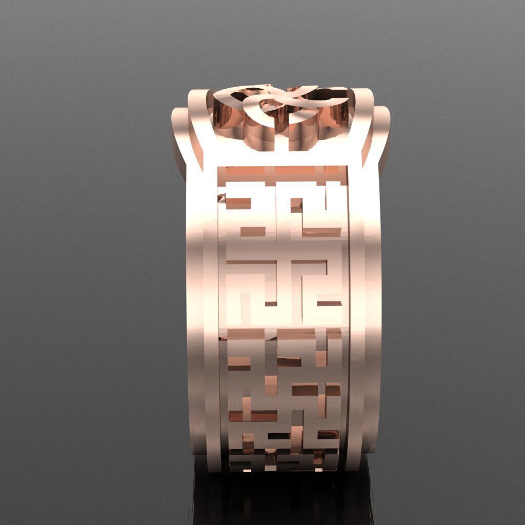 Top Diamond Men Ring STL 3DM 2MR059 3D model_11